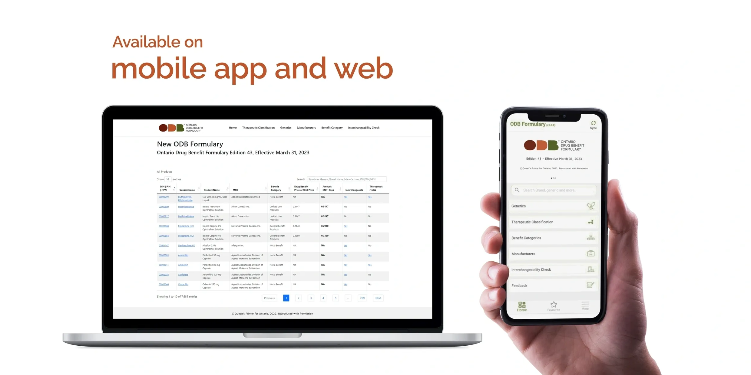 Available on Mobile and Web